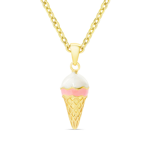 3-D Ice Cream Necklace