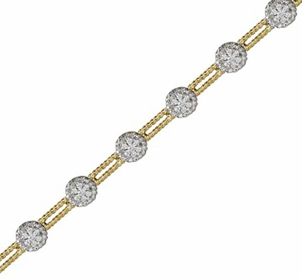 14kt White and Yellow Gold Bracelet