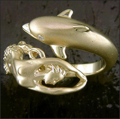 Dolphin Mermaid Ring 705411