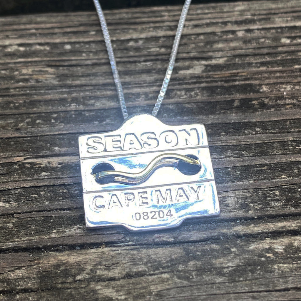 Cape May Beach Tag Necklace