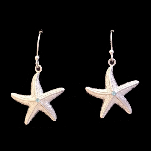 Topaz Medium Starfish Earrings