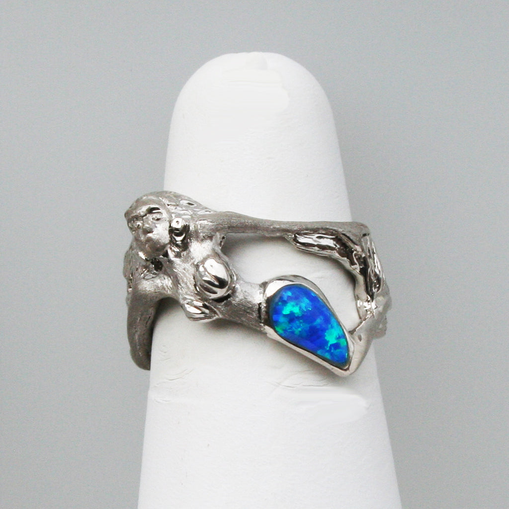 Mermaid Ring with Opal