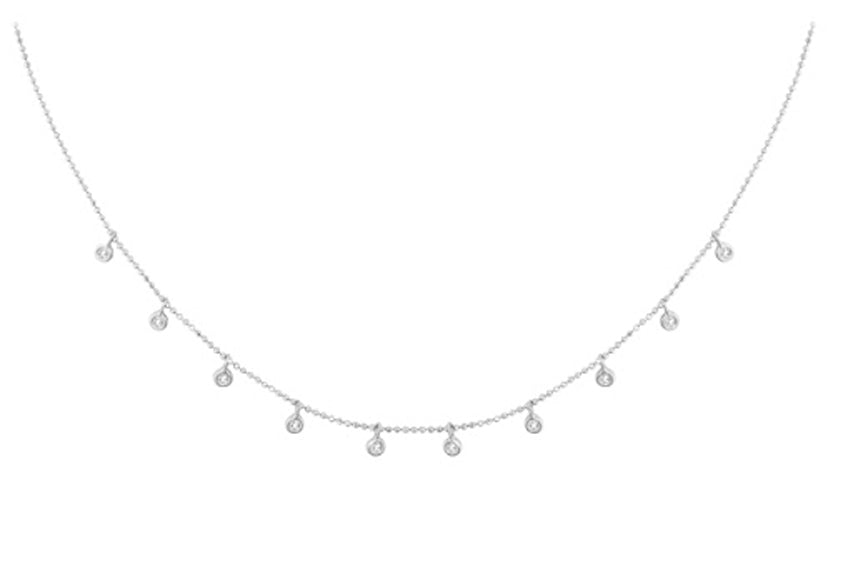Beautiful Diamond Drop Necklace