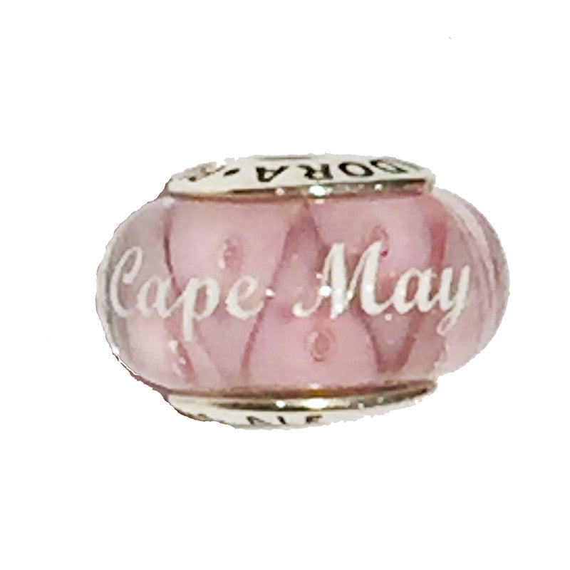 Pink Murano Glass Cape May Bead