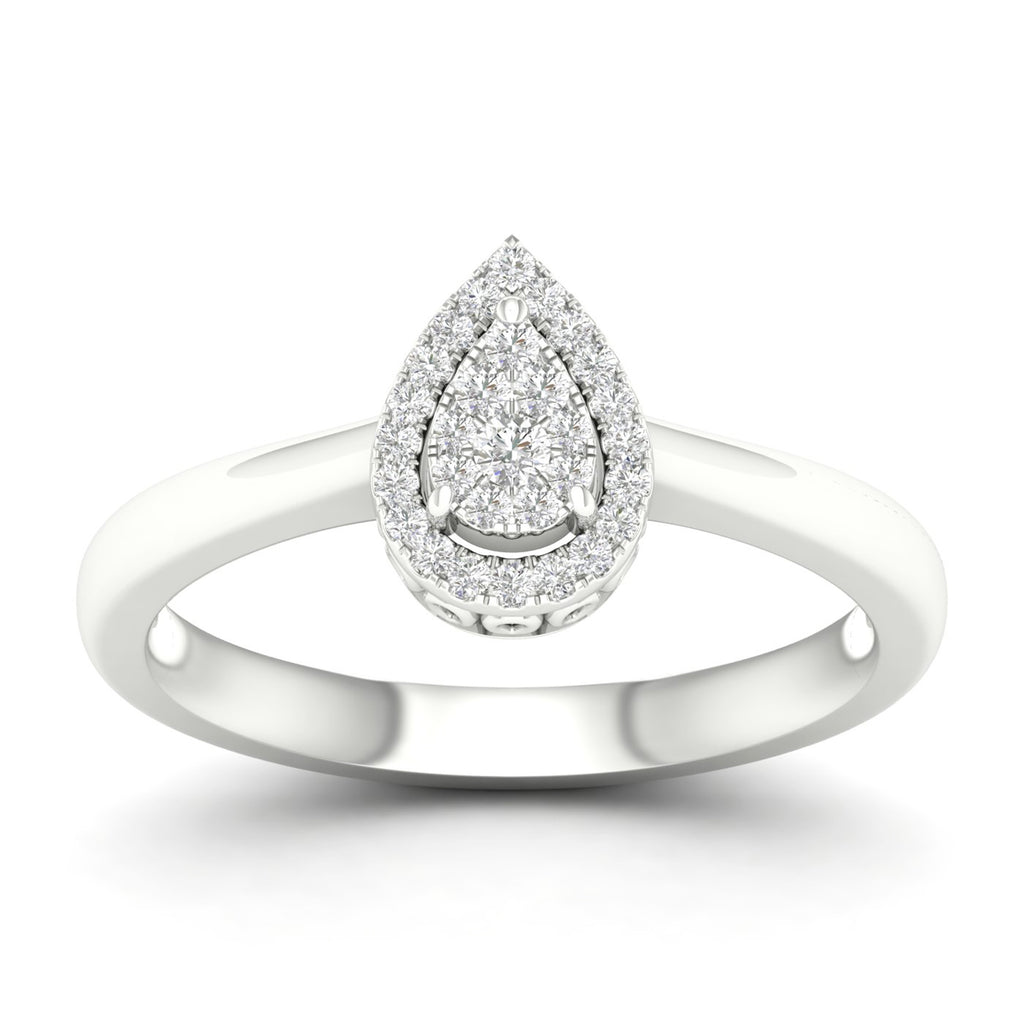 Pear-Shape Ring with .15ctTW diamonds