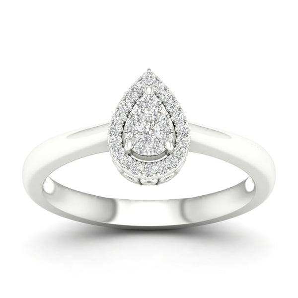 Pear-Shape Ring with .15ctTW diamonds