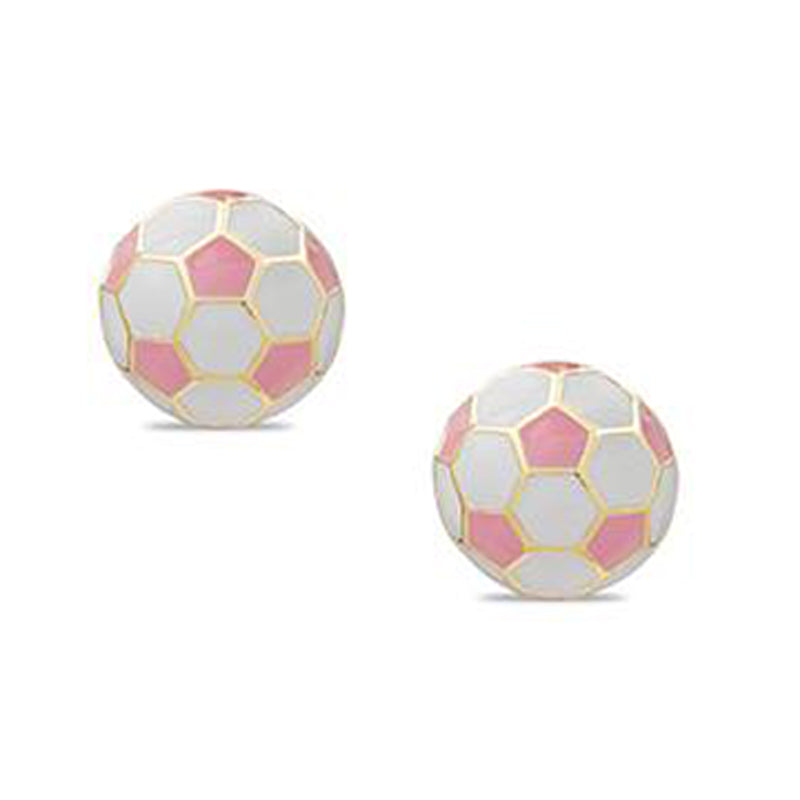 Soccer Balls Post Earrings for Children