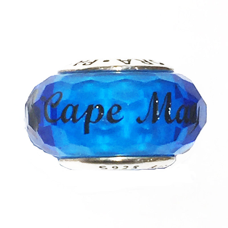 Light Blue Murano Glass Cape May Bead